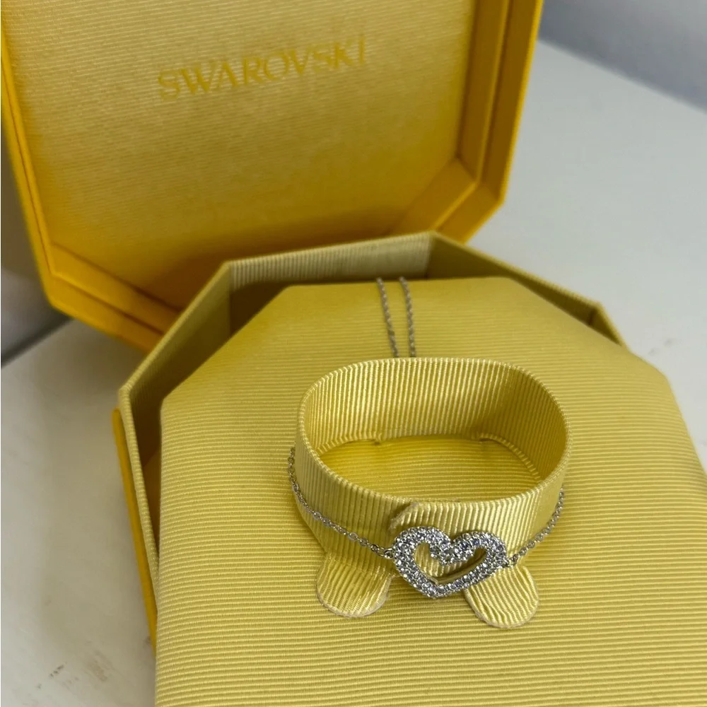 Swarovski Silver Heart Charm Bracelet - Picture 4 of 4
